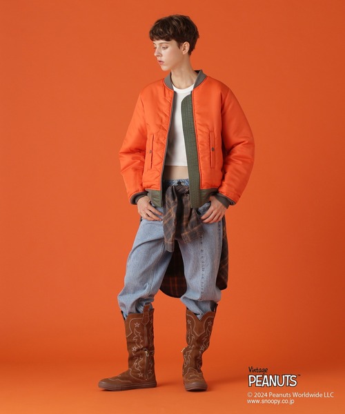 PEANUTS（ピーナッツ）の「《AVIREX×PEANUTS》ALLSTAR MA-1/アヴィレックス×ピーナッツ オールスターMA-1（MA-1・レディース・オリーブ・M/S）」の20枚目の写真