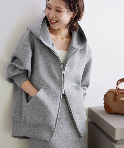 追加3》ボリュームジップアップフーディー（パーカー）｜SLOBE IENA