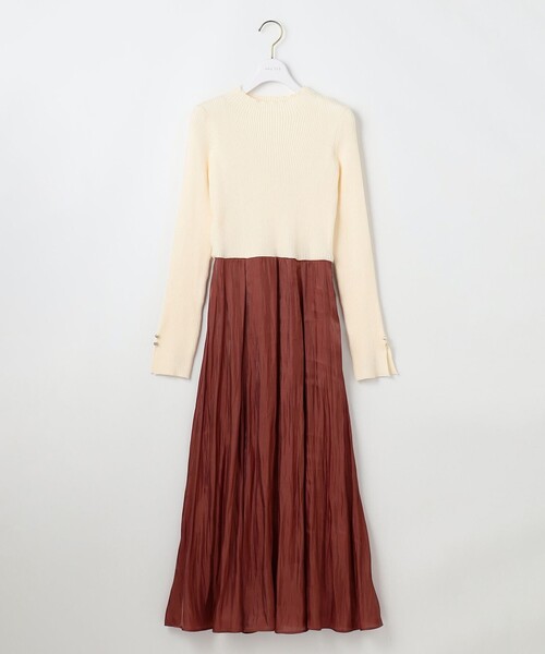 【セール】【洗える】オーロラサテンコンビ ワンピース（ワンピース）｜any SiS（エニィスィス）