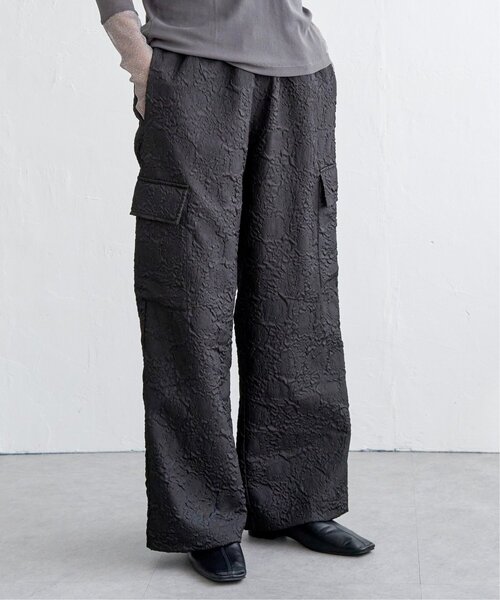 notch.（ノッチ）の「膨れジャガードカーゴパンツ（カーゴパンツ・レディース・ブラック/ブルー・M）」の3枚目の写真