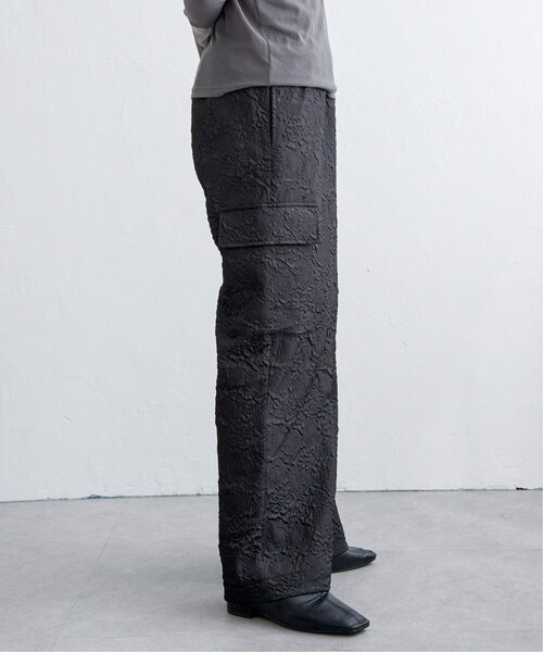 notch.（ノッチ）の「膨れジャガードカーゴパンツ（カーゴパンツ・レディース・ブラック/ブルー・M）」の4枚目の写真