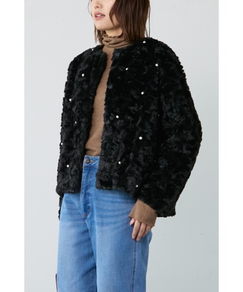 ◇パールエコファージャケット◇（ノーカラージャケット）｜M.deux（エムドゥ）