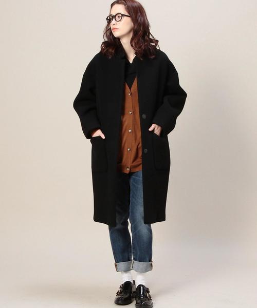 BEAUTY&YOUTH UNITED ARROWS（ビューティーアンドユースユナイテッドアローズ）の「BY モッサコクーンコート（その他アウター・レディース・ブラック/ブラウン・MEDIUM/SMALL）」の16枚目の写真