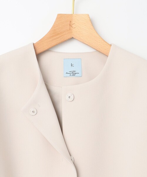 組曲(クミキョク)の「コンフォータブルドレープ フレアスリーブジャケット(ノーカラージャケット・レディース・ピンク系/アイボリー系/ネイビー系・1/2/3)」の19枚目の写真