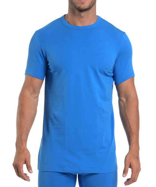 WOOD(ウッド)の「【wood】ウッド/ クルーネック アンダーシャツ(Tシャツ/カットソー・メンズ・グレー/ネイビー/ブラック/ブルー/ホワイト/グリーン/レッド/パープル/オレンジ/イエロー・LARGE/MEDIUM/SMALL)」の7枚目の写真
