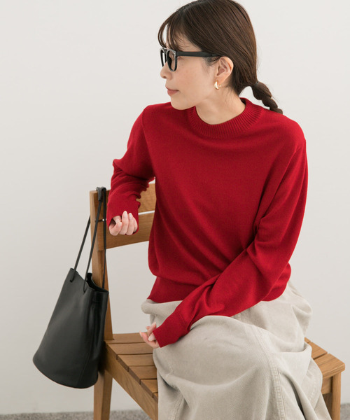 セール】ウォッシャブルウールハイネックプルオーバー(ニット セール】ウォッシャブルウールハイネックプルオーバー(ニット