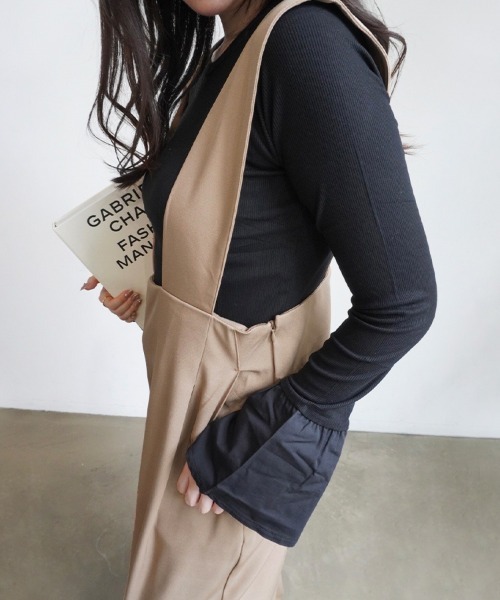 ツイルハイウエストサロペット（サロペット/オーバーオール）｜Doux Belle（ドゥーベル）