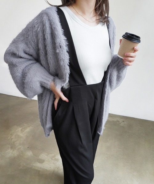 ツイルハイウエストサロペット（サロペット/オーバーオール）｜Doux Belle（ドゥーベル）