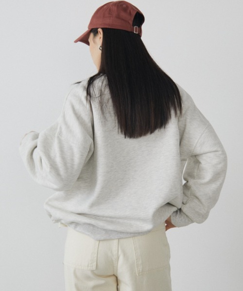 MERLOT（メルロー）の「オーバーサイズラインドッグプリントスウェット（スウェット・レディース・グレー系その他/ホワイト系その他2/ホワイト系その他/グレー系その他2・FREE）」の20枚目の写真