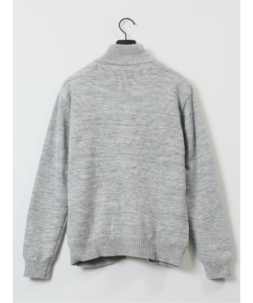 【セール】m.f.エディトリアル メンズ ストレッチ ハンドウォッシャブル 裏地付き 編地切替 ニットアウター（カーディガン/ボレロ）｜m.f.editorial（エムエフエディトリアル）