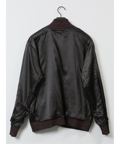 【セール】m.f.エディトリアル メンズ ストレッチ ハンドウォッシャブル 裏地付き 編地切替 ニットアウター（カーディガン/ボレロ）｜m.f.editorial（エムエフエディトリアル）