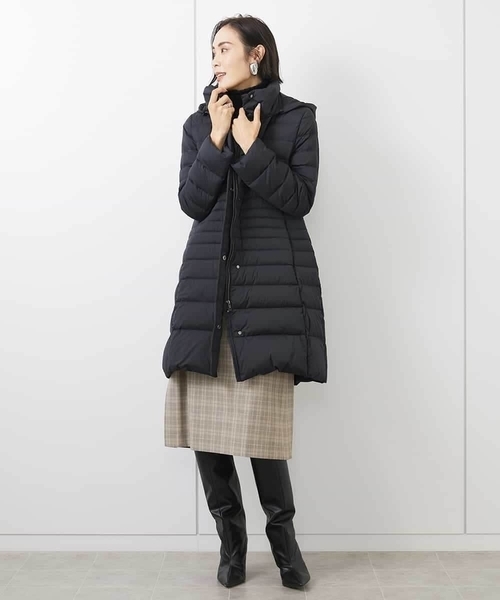 MICHEL KLEIN（ミッシェル・クラン）の「［機能性素材］Vネックミルドワンピース(WEB限定カラーあり)（ワンピース・レディース・グレー/ブラック/ベージュ・38）」の15枚目の写真