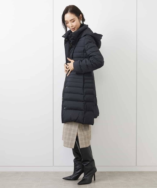 MICHEL KLEIN（ミッシェル・クラン）の「［機能性素材］Vネックミルドワンピース(WEB限定カラーあり)（ワンピース・レディース・グレー/ブラック/ベージュ・38）」の16枚目の写真