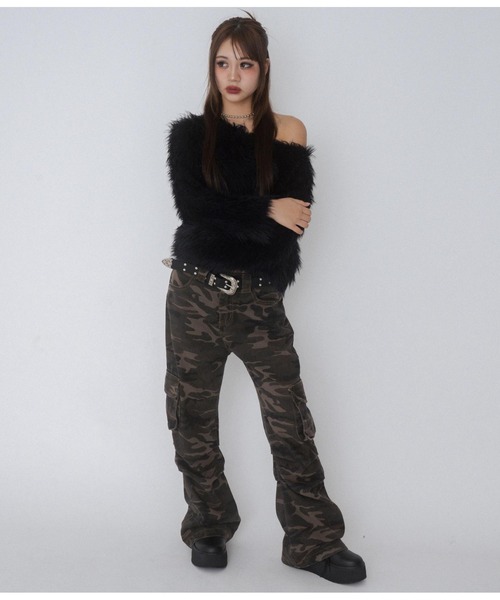 ANAP GｉRL（アナップガール）の「【ティーンズライン】スタッズ ウエスタン ベルト（ベルト・キッズ・ブラック・FREE）」の5枚目の写真