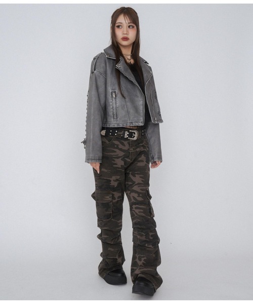 ANAP GｉRL（アナップガール）の「【ティーンズライン】スタッズ ウエスタン ベルト（ベルト・キッズ・ブラック・FREE）」の8枚目の写真