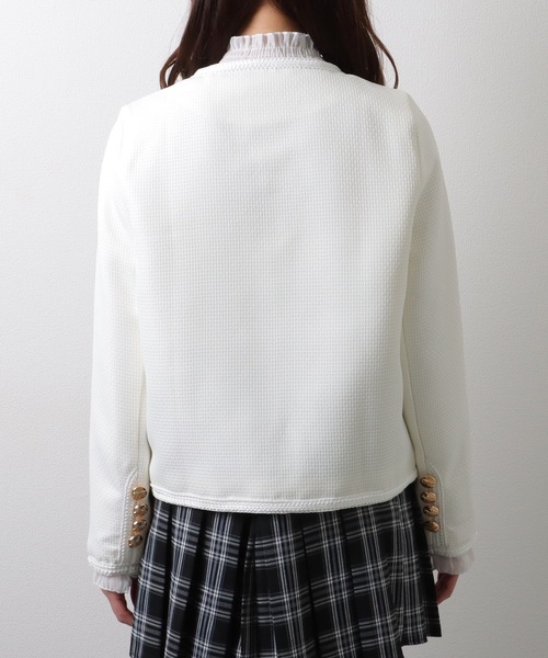 【新品】完売品 MECRE スリットスリーブツイードジャケット アルパカ 1441394321.jpg?1641122741