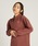 NIKEiiCLj́uiCL X|[cEFA GbZV EBY I[o[TCYh OX[u | / Nike Sportswear Essential Women's Oversized Long-Sleeve Polo FZ5814-218 Red Sepiai|Vcjvb}[