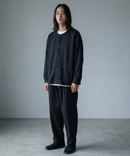 rehacer（レアセル）の「rehacer : Round Arc Cardigan / ラウンド アーク カーディガン（カーディガン/ボレロ・メンズ・ブラック/カーキ・SMALL/MEDIUM/LARGE/X-LARGE）」の19枚目の写真