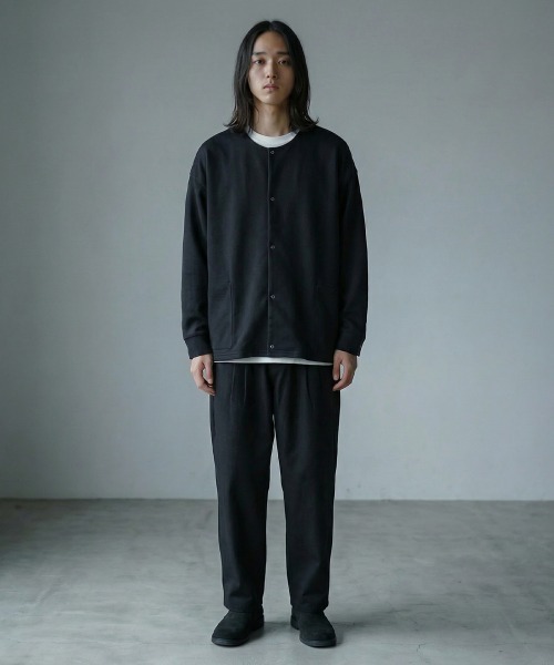 rehacer（レアセル）の「rehacer : Round Arc Cardigan / ラウンド アーク カーディガン（カーディガン/ボレロ・メンズ・ブラック/カーキ・SMALL/MEDIUM/LARGE/X-LARGE）」の20枚目の写真