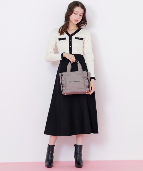 ZOZO限定カラーあり】ビジューフリルトート（トートバッグ