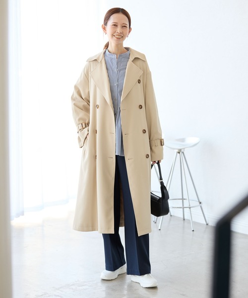 ROPE' PICNIC（ロペピクニック）の「【花粉ガード・防シワ】ギャザーシャツブラウス（シャツ/ブラウス・レディース・ピンク/オフホワイト/ブルー/ネイビー・38）」の17枚目の写真