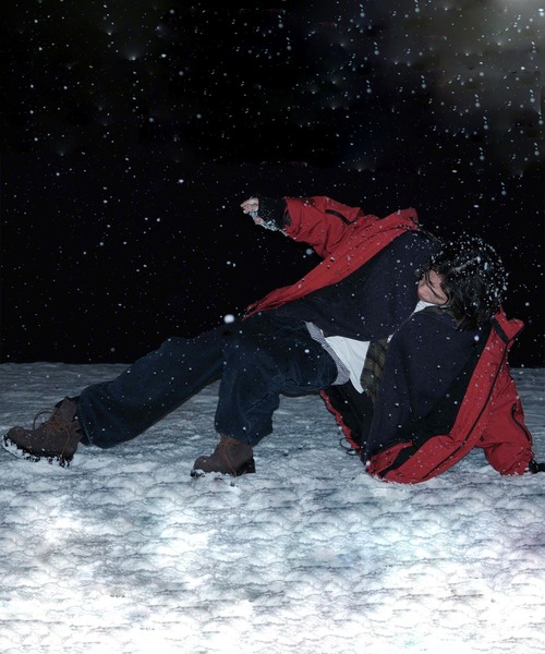 MASONPRINCE（メイソンプリンス）の「オーバーサイズ フード付き アウトドア パテッドジャケット WT4277【MASONPRINCE】（ダウンジャケット/コート・メンズ・ブラック/レッド・L/M/S）」の5枚目の写真