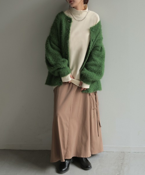 HUG.U(ハグユー)の「体感+3.2℃ 吸湿発熱メロートップス(その他トップス・レディース・ブラック/アイボリー/モカ/テラコッタ・FREE)」の9枚目の写真