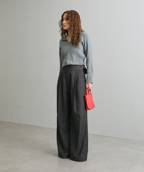 mline（エムライン）の「[mline]サイドベルトスラックス（その他パンツ・レディース・ベージュ/チャコールグレー/ブラウン・2/1）」の19枚目の写真