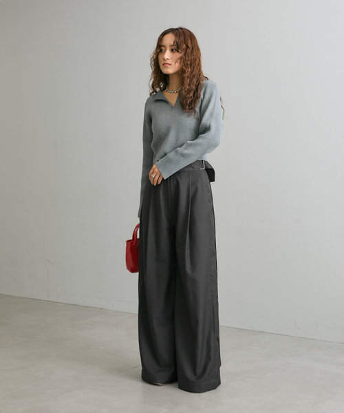 mline（エムライン）の「[mline]サイドベルトスラックス（その他パンツ・レディース・ベージュ/チャコールグレー/ブラウン・2/1）」の18枚目の写真