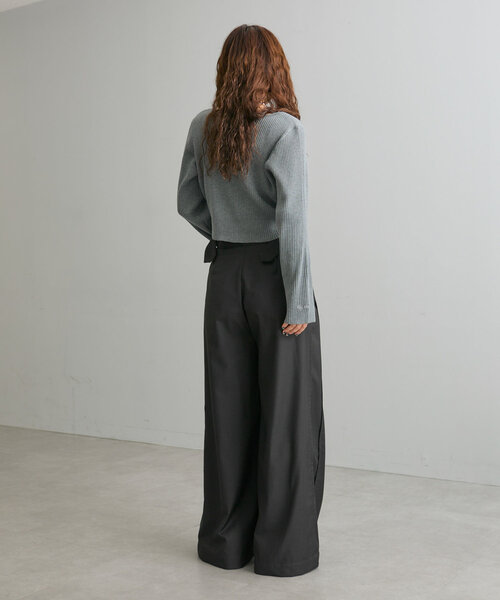 mline（エムライン）の「[mline]サイドベルトスラックス（その他パンツ・レディース・ベージュ/チャコールグレー/ブラウン・2/1）」の16枚目の写真