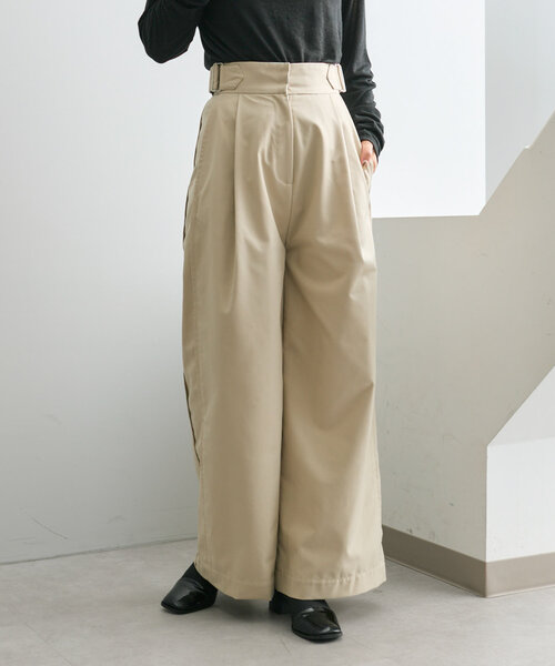 mline（エムライン）の「[mline]サイドベルトスラックス（その他パンツ・レディース・ベージュ/チャコールグレー/ブラウン・2/1）」の5枚目の写真