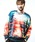 NO ID.�i�m�[�A�C�f�B�j�́u�yNO ID.�zSunrise Print Knit Big Pullover / Sunrise �v�����g �j�b�g �r�b�O �v���I�[�o�[�i�j�b�g/�Z�[�^�[�j�v�b���̑�23