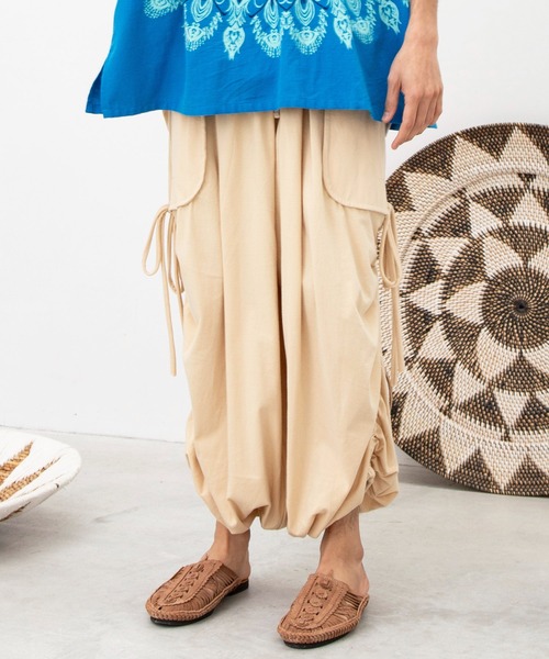 チャイハネ(チャイハネ)の「【チャイハネ】カットソー変形MEN'Sパンツ(その他パンツ・メンズ・キャメル/ブラック/ベージュ/グリーン/レンガ/ライトベージュ・FREE)」の12枚目の写真