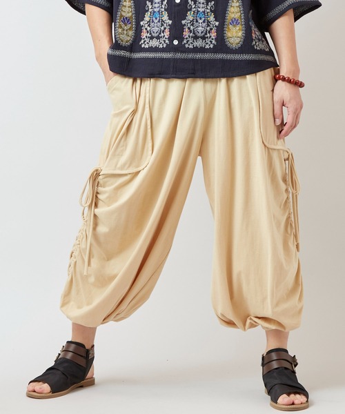 チャイハネ(チャイハネ)の「【チャイハネ】カットソー変形MEN'Sパンツ(その他パンツ・メンズ・キャメル/ブラック/ベージュ/グリーン/レンガ/ライトベージュ・FREE)」の13枚目の写真
