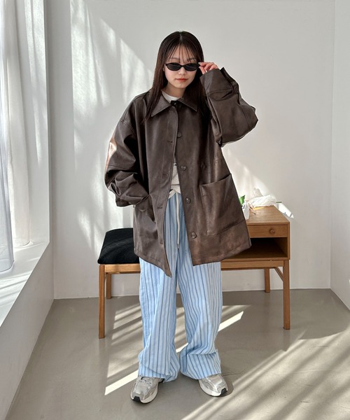 PILIT（ピリット）の「レザードロストカバーオール（カバーオール