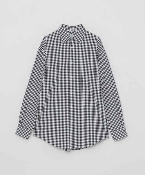 MACKINTOSH PHILOSOPHY（ﾏｯｷﾝﾄｯｼｭ ﾌｨﾛｿﾌｨｰ）の「GREY LABEL ギンガムチェックレギュラーカラーシャツ（シャツ/ブラウス・レディース・ベージュ系その他/グリーン/ブラック・2/6）」の2枚目の写真
