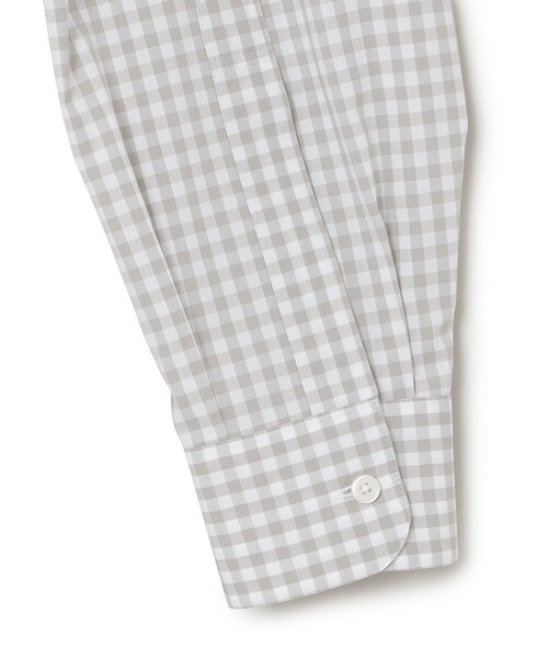 MACKINTOSH PHILOSOPHY（ﾏｯｷﾝﾄｯｼｭ ﾌｨﾛｿﾌｨｰ）の「GREY LABEL ギンガムチェックレギュラーカラーシャツ（シャツ/ブラウス・レディース・ベージュ系その他/グリーン/ブラック・2/6）」の6枚目の写真