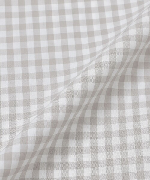 MACKINTOSH PHILOSOPHY（ﾏｯｷﾝﾄｯｼｭ ﾌｨﾛｿﾌｨｰ）の「GREY LABEL ギンガムチェックレギュラーカラーシャツ（シャツ/ブラウス・レディース・ベージュ系その他/グリーン/ブラック・2/6）」の10枚目の写真
