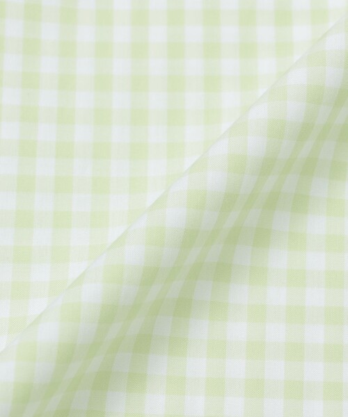 MACKINTOSH PHILOSOPHY（ﾏｯｷﾝﾄｯｼｭ ﾌｨﾛｿﾌｨｰ）の「GREY LABEL ギンガムチェックレギュラーカラーシャツ（シャツ/ブラウス・レディース・ベージュ系その他/グリーン/ブラック・2/6）」の11枚目の写真