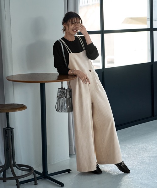 Wストラップコーデュロイサロペット（サロペット/オーバーオール