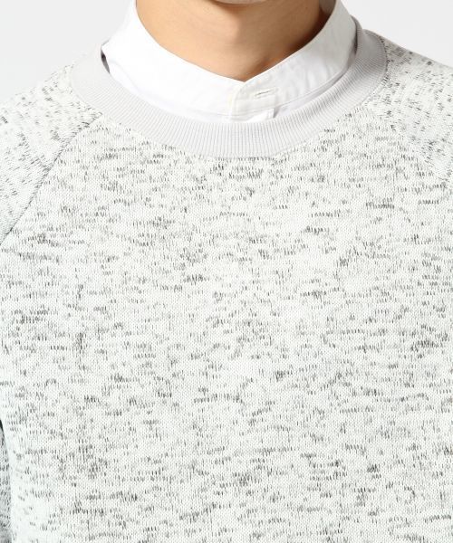 RAGEBLUE(レイジブルー)の「ニットフリースクルー/568531(Tシャツ/カットソー・メンズ・ホワイト/グレー系その他/ネイビー・LARGE/MEDIUM)」の6枚目の写真