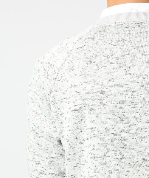 RAGEBLUE(レイジブルー)の「ニットフリースクルー/568531(Tシャツ/カットソー・メンズ・ホワイト/グレー系その他/ネイビー・LARGE/MEDIUM)」の12枚目の写真