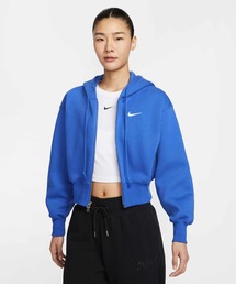 NIKE(iCL)̃iCL X|[cEFA tFjbNX t[X EBY [Y Nbvh tWbv p[J[ / Nike Sportswear Phoenix Fleece Women's Loose Cropped Full-Zip Hoodie HJ0941-480 Game Royal(p[J[)