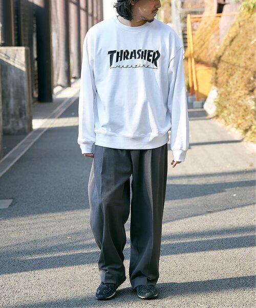 THRASHER(スラッシャー)の「THRASHER スラッシャー ロゴスウェット(スウェット・メンズ・ホワイト/グレー/ブラック・M/L)」の21枚目の写真
