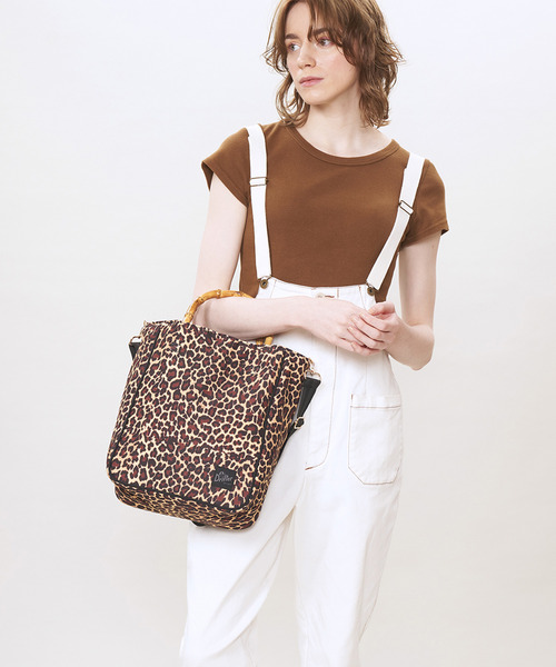 Drifter(ドリフター)の「BAMBOO TOTE BAG/バンブートートバッグ(トートバッグ・レディース・ゼブラ/レオパード/ブラック系その他・FREE)」の2枚目の写真