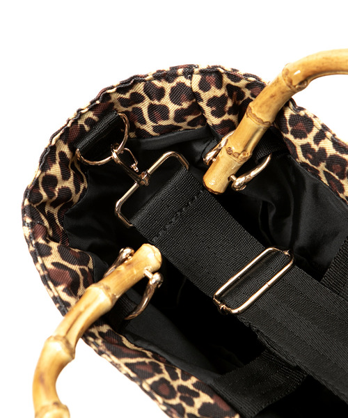 Drifter(ドリフター)の「BAMBOO TOTE BAG/バンブートートバッグ(トートバッグ・レディース・ゼブラ/レオパード/ブラック系その他・FREE)」の10枚目の写真