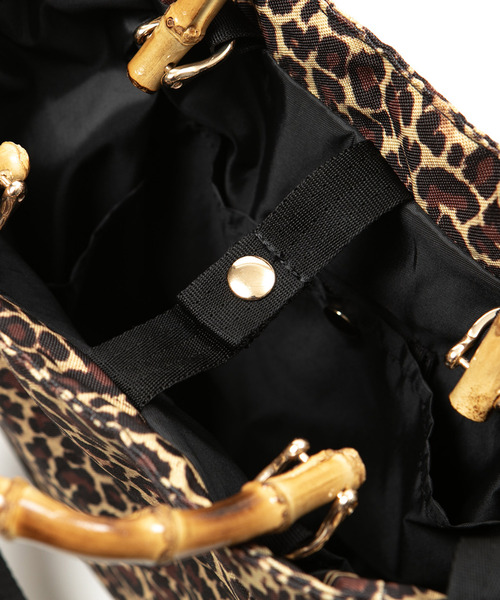 Drifter(ドリフター)の「BAMBOO TOTE BAG/バンブートートバッグ(トートバッグ・レディース・ゼブラ/レオパード/ブラック系その他・FREE)」の11枚目の写真