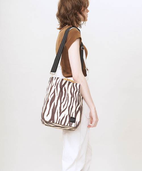 Drifter(ドリフター)の「BAMBOO TOTE BAG/バンブートートバッグ(トートバッグ・レディース・ゼブラ/レオパード/ブラック系その他・FREE)」の16枚目の写真