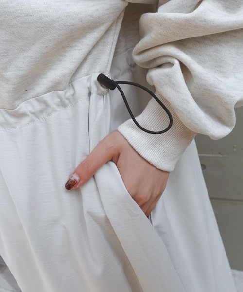 CORNERS(コーナーズ)の「【CORNERS by KR】長袖スウェットドッキングワンピース(ワンピース・レディース・ブラック/オートミール/ネイビー・M/L)」の13枚目の写真