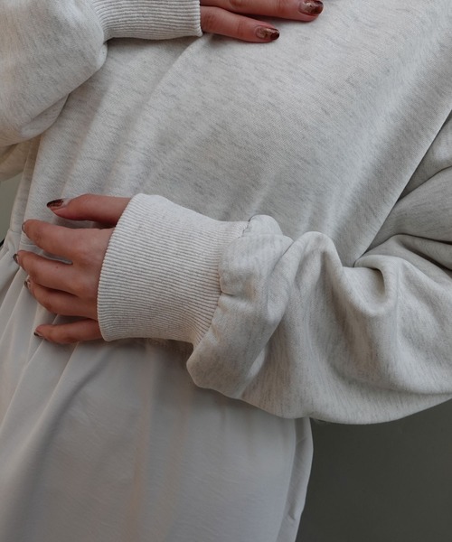 CORNERS(コーナーズ)の「【CORNERS by KR】長袖スウェットドッキングワンピース(ワンピース・レディース・ブラック/オートミール/ネイビー・M/L)」の14枚目の写真